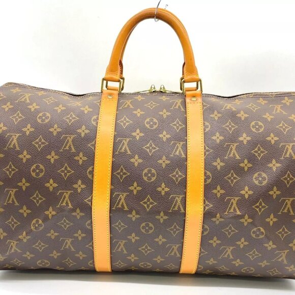 Authentic Louis Vuitton Monogram keepall 50 M41426 Boston Bag - Picture 2 of 11